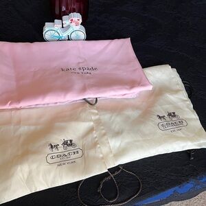 Kate Spade and Coach Dust Bags